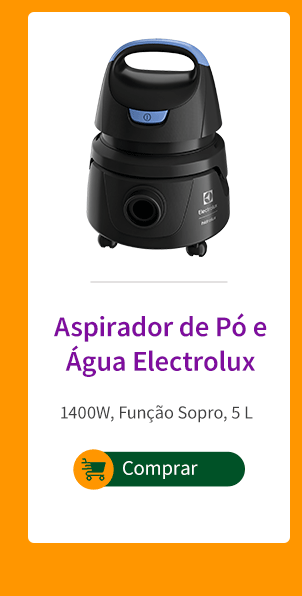Aspirador de Pó e Água Electrolux Hidrolux, 1400W, Função Sopro, 5 L