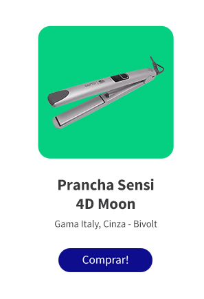 Prancha Sensi 4D Moon Gama Italy Cinza Bivolt
